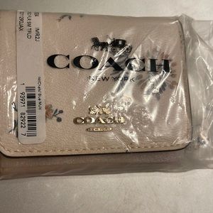 Coach Small Trifold Wallet with Dandelion Print
